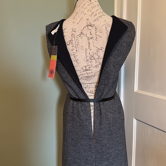 TORY BURCH Medium Navy/Ivory Josette Dress - Picture 13 of 16